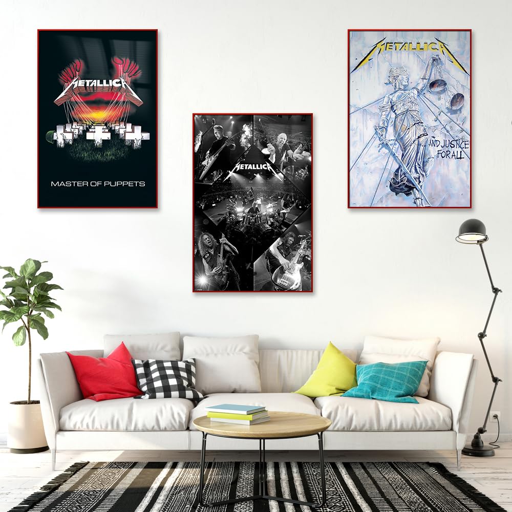 Amazon.com: Metallica - Framed 3 Piece Music Poster Set